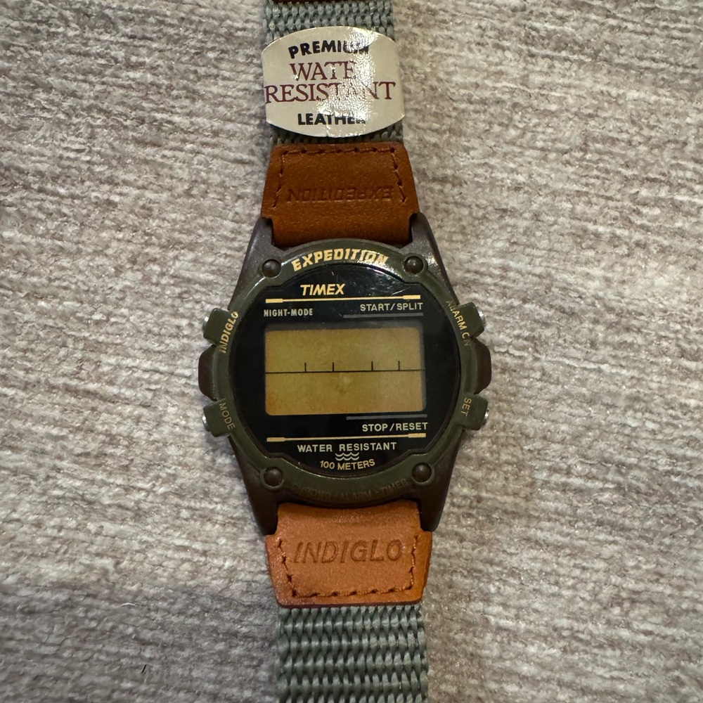 Timex Expedition Indiglo Watch - Brown and Gray